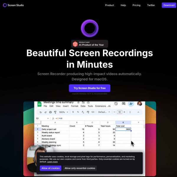ScreenStudio - macOS 录屏