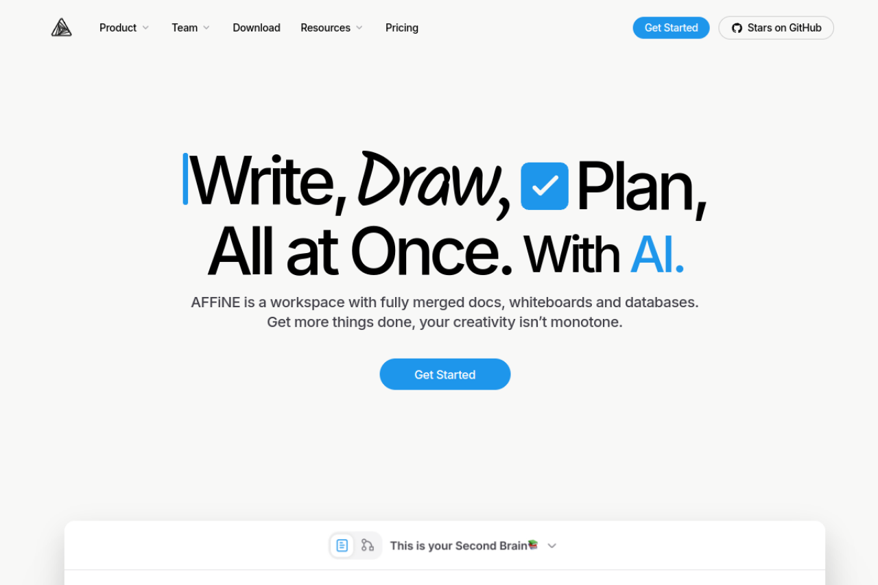 AFFiNE - 下一代知识管理工具