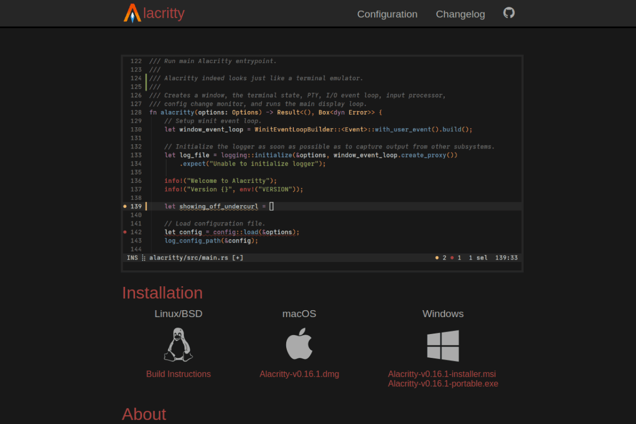 Alacritty - GPU 加速终端