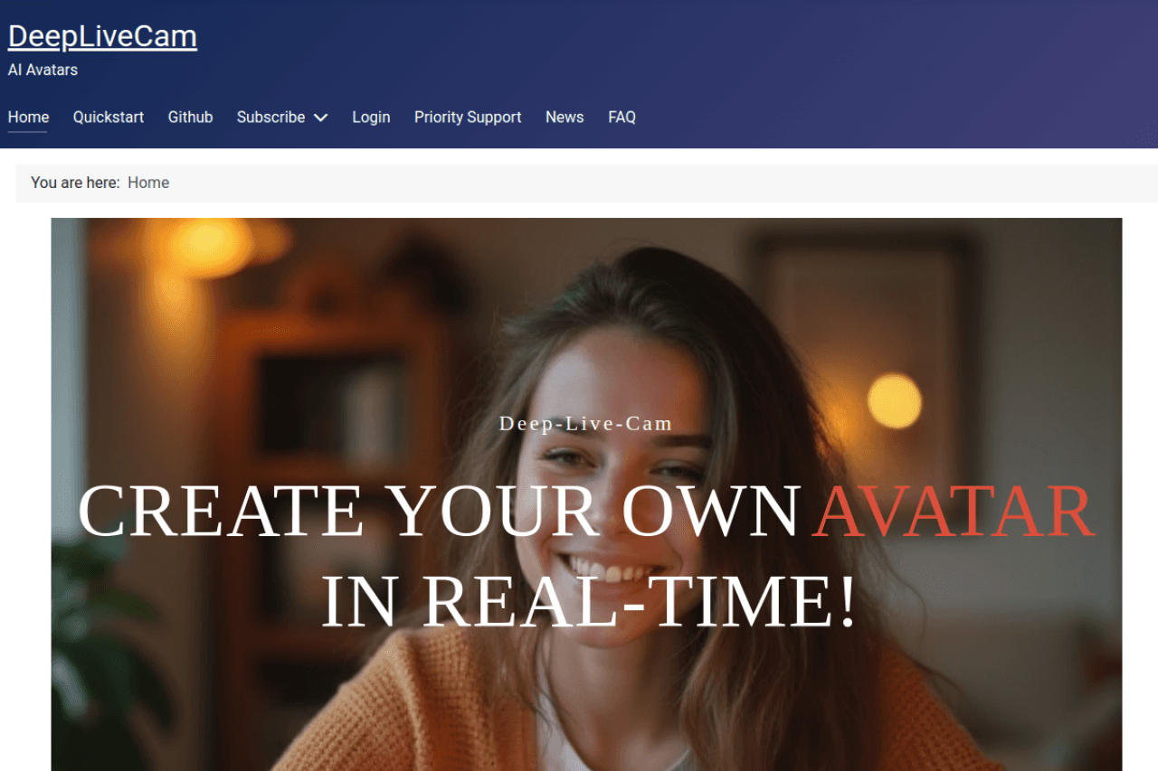 Deep Live Cam - 实时 AI 换脸