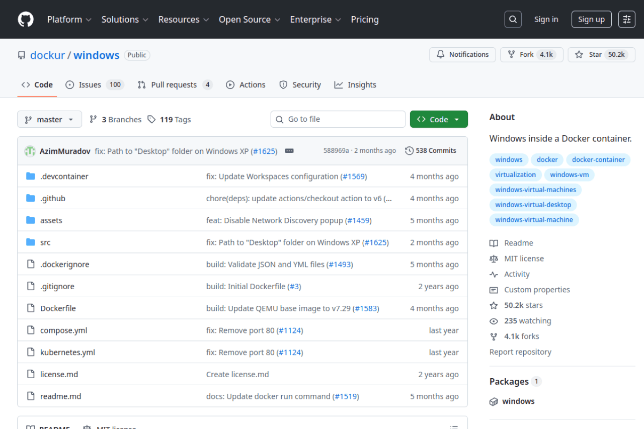 Docker-Windows - Docker 中运行 Windows