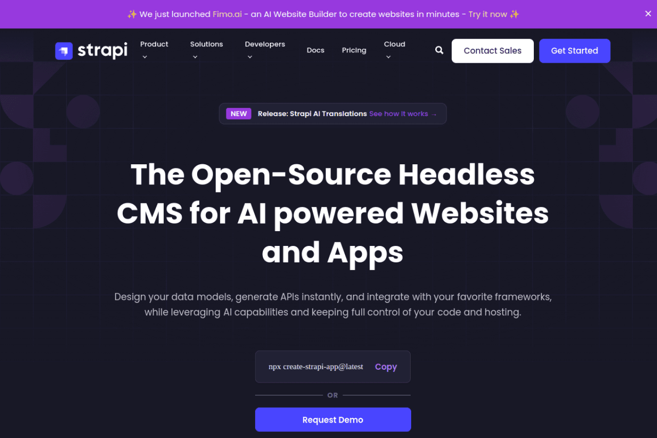 Strapi - 开源 Headless CMS